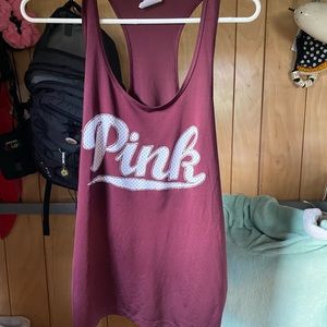 PINK Maroon Tank Top Women’s Medium